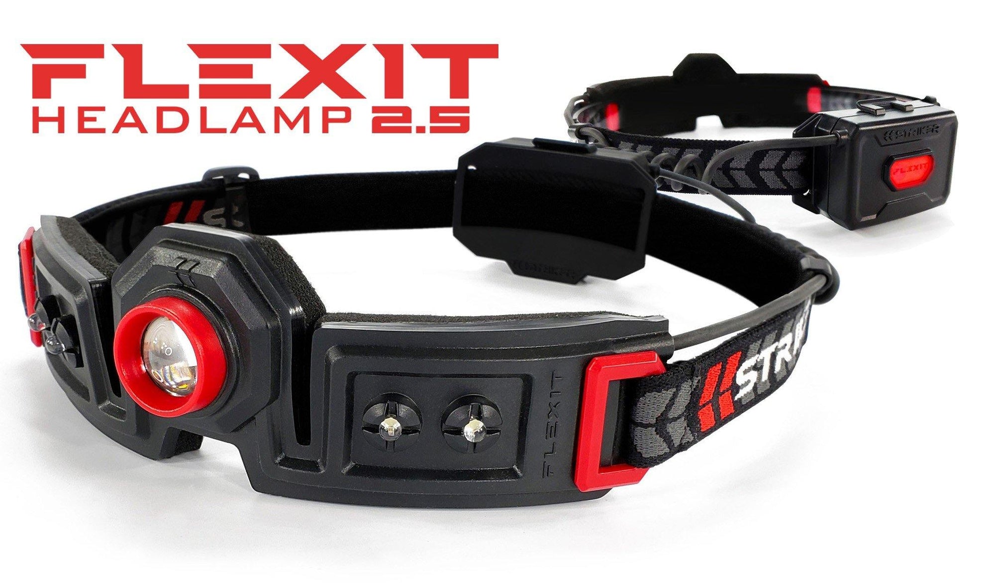 The STKR Concepts® FLEXIT Headlamp 2.5 Hands-Free “HALO” Lighting with Comfort - Risk Racing