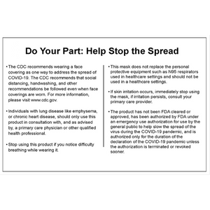 Do Your Part: Help Stop the Spread of COVID-19 - CDC Recommendation