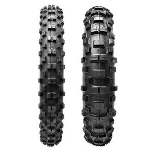 Plews Tyres | Enduro Set | EN1 THE TOUGH ONE Rear & EN1 GRAND PRIX Front Enduro Tire Bundle - front view