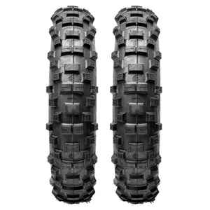 Plews Tyres | GP Enduro Double Rear Set | Two EN1 GRAND PRIX Rear Enduro Tire Bundle - front view