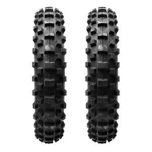 Plews Tyres | Intermediate Double Rear | Two MX2 MATTERLY GP Rear Motocross Tire Bundle - front view
