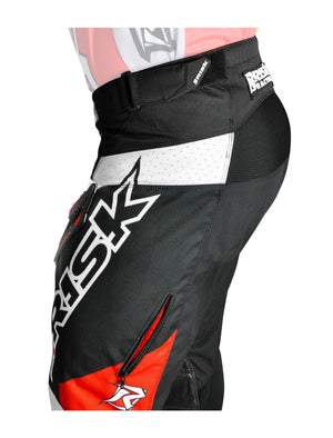 Risk Racing VENTilate V2 Pant - Red/Black - Motocross Riding Gear - Detail Side