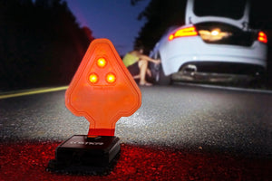 Flexit Auto - Flexible Flashlight with Rear Red Hazard Light for Roadside Repair Safety - striker